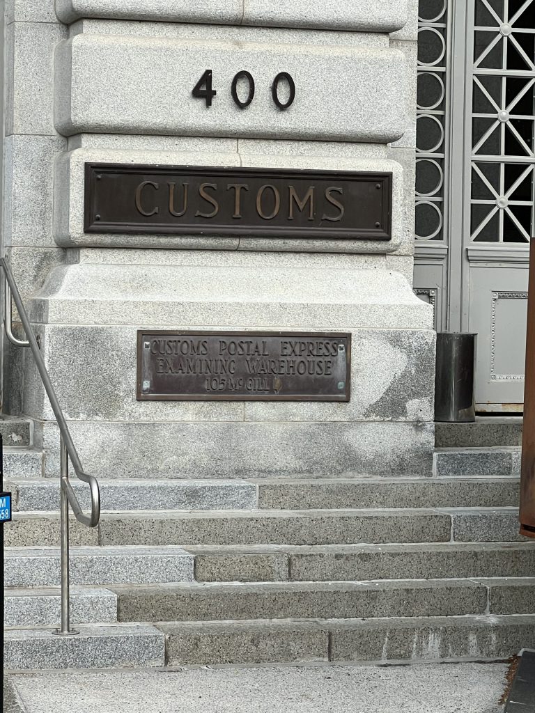 Zoll, Besichtigung von Montreal